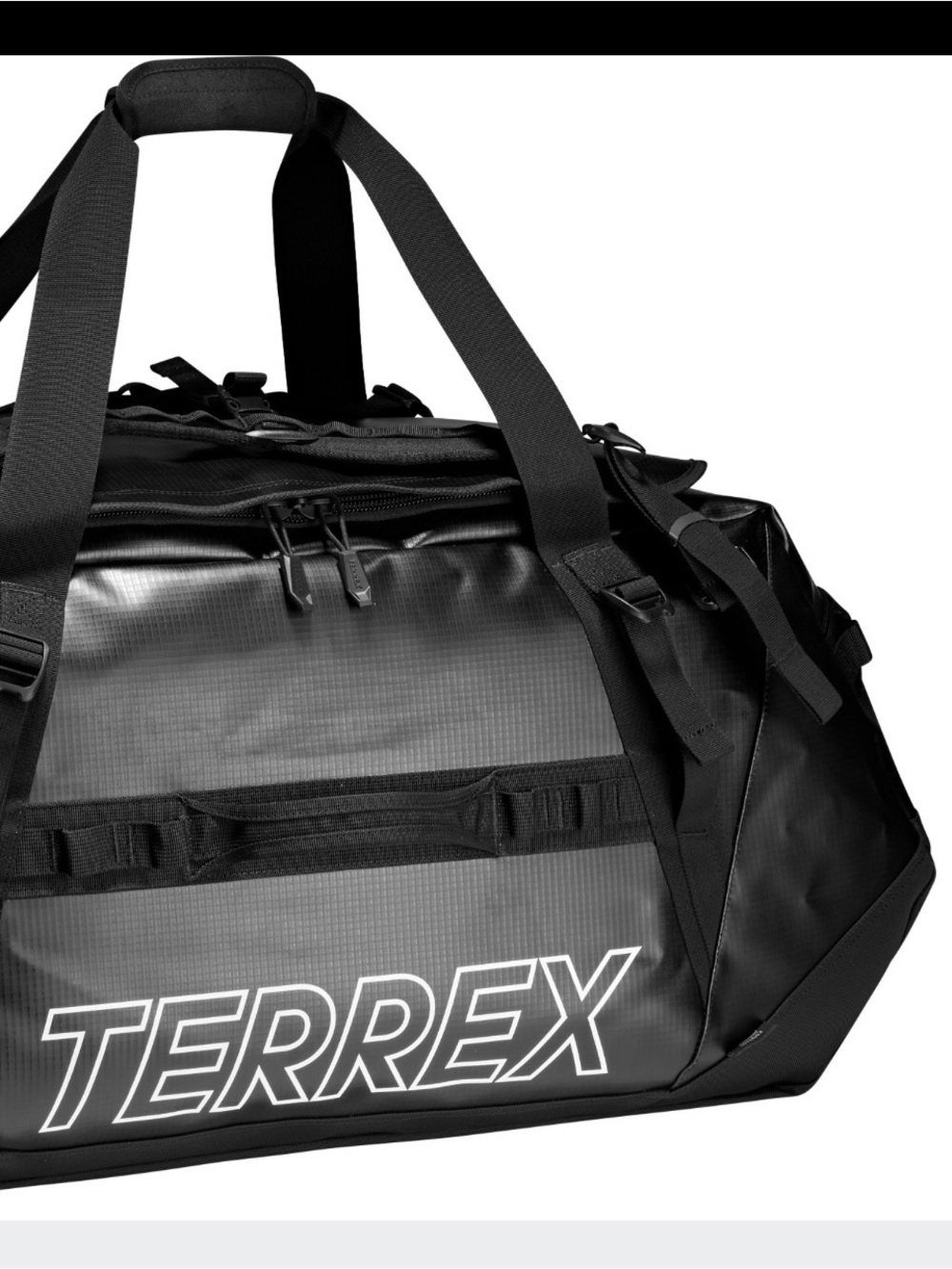 Adidas TERREX Black Duffel Bag